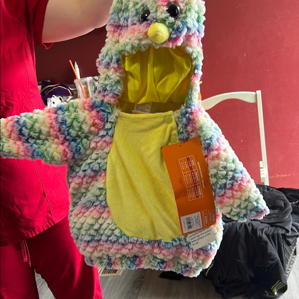 Colorful Plush Penguin Costume for Kids